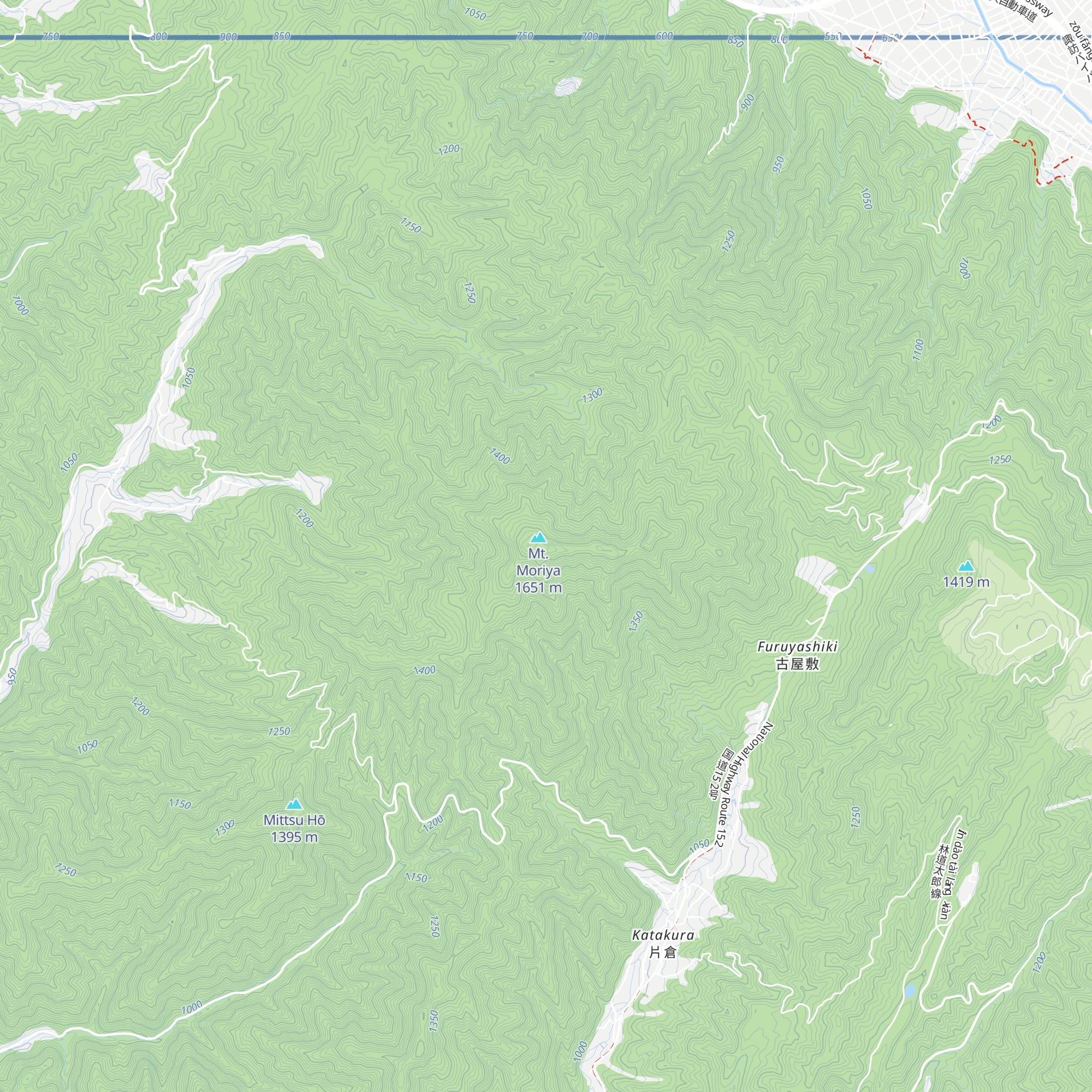 Moriyasan Chōjō Rabittohausu map