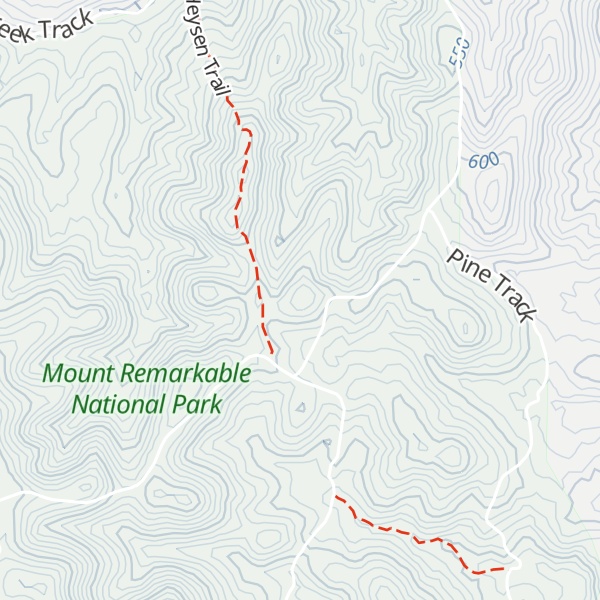 Map of Lavender Peak