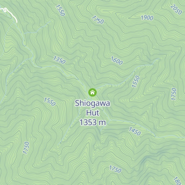 Map of Shiogawa Hut