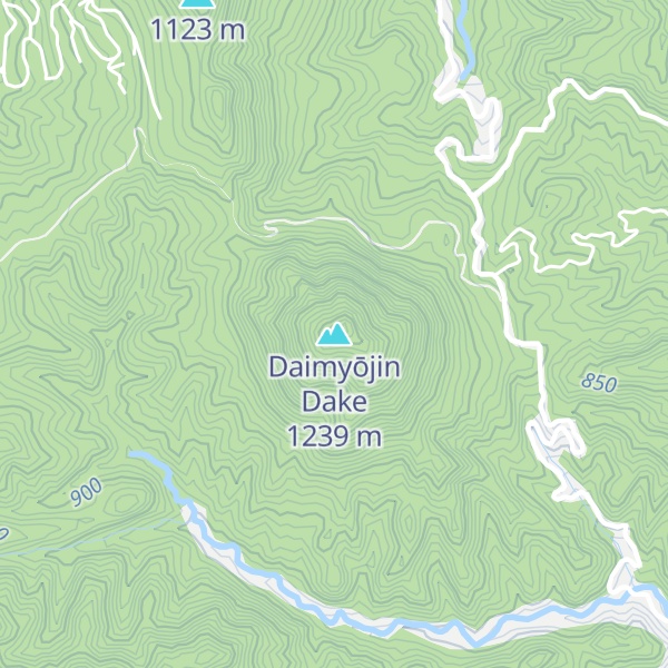 Map of Daimyōjin Dake