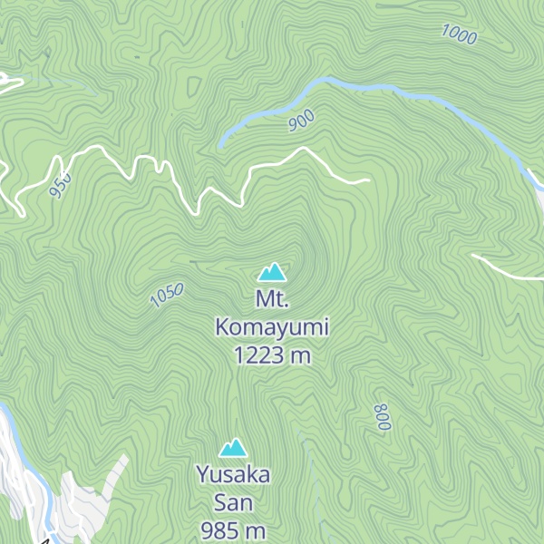 Map of Mt. Komayumi
