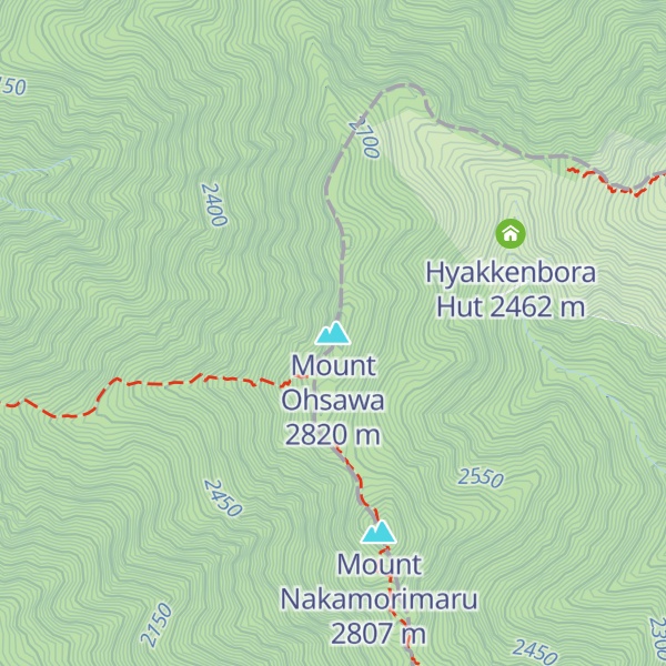 Map of Mount Ohsawa