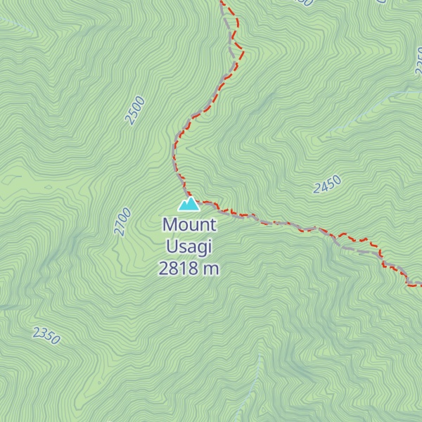 Map of Mount Usagi Emergency Shelter