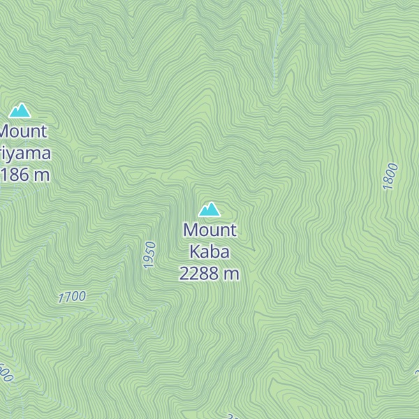 Map of Mount Kaba