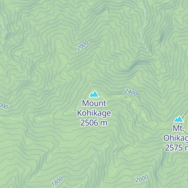 Map of Mount Kohikage