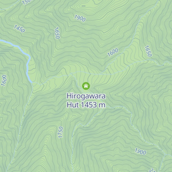 Map of Hirogawara Hut