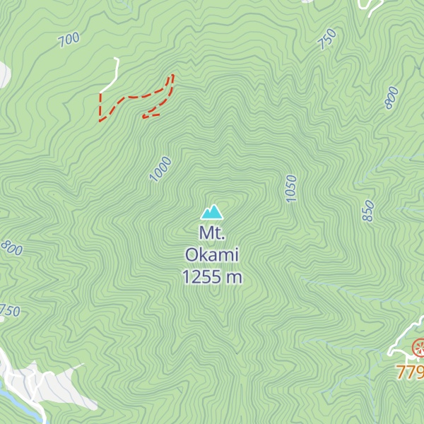 Map of Mt. Okami