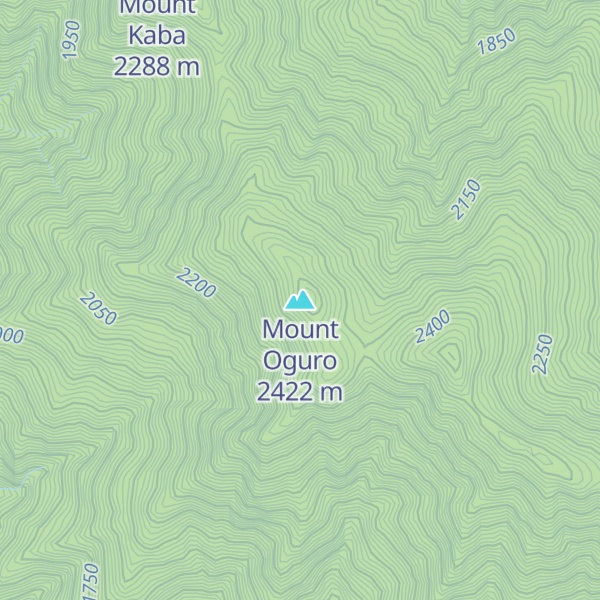 Map of Mount Oguro