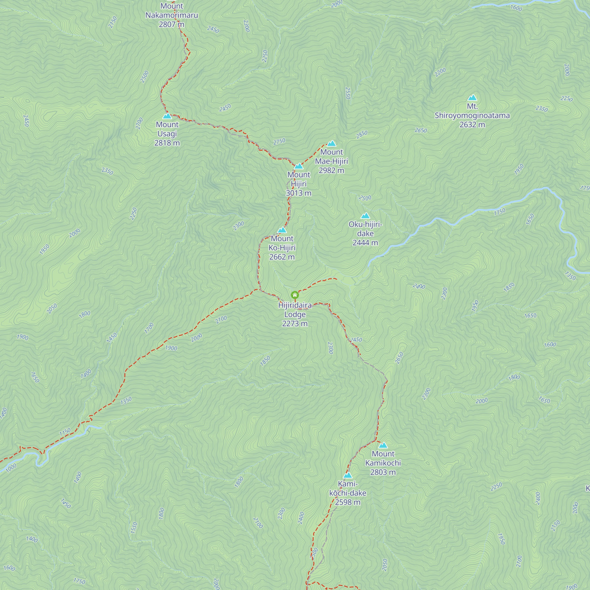 Hijiridaira Lodge map
