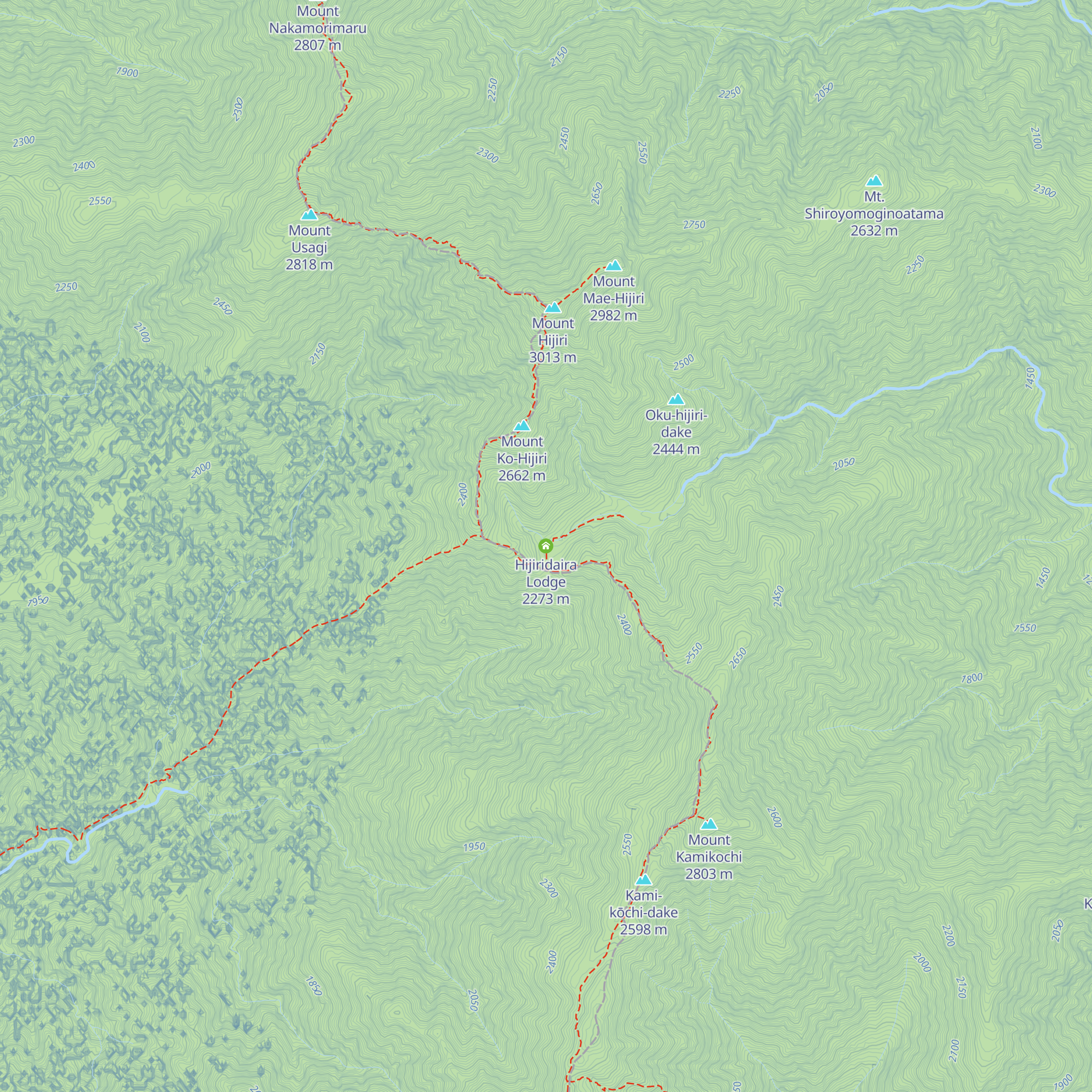 Hijiridaira Lodge map