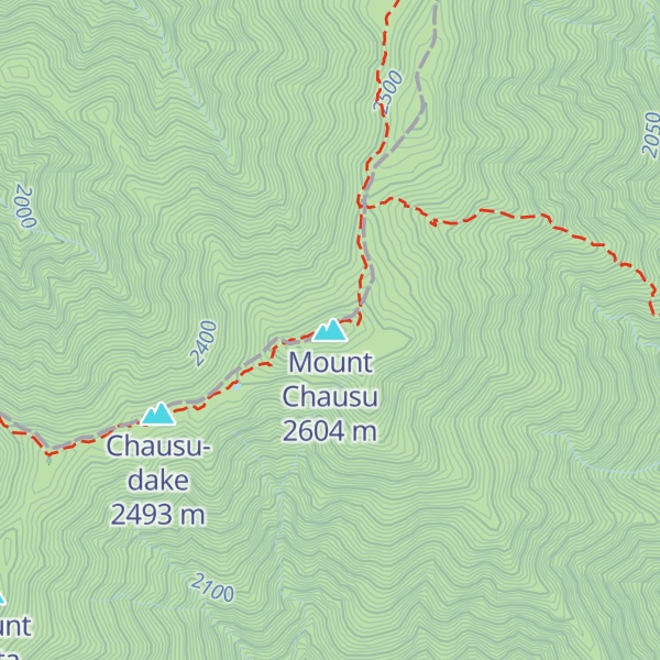 Map of Mount Chausu