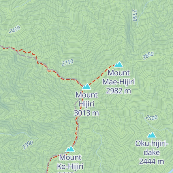 Map of Mount Hijiri
