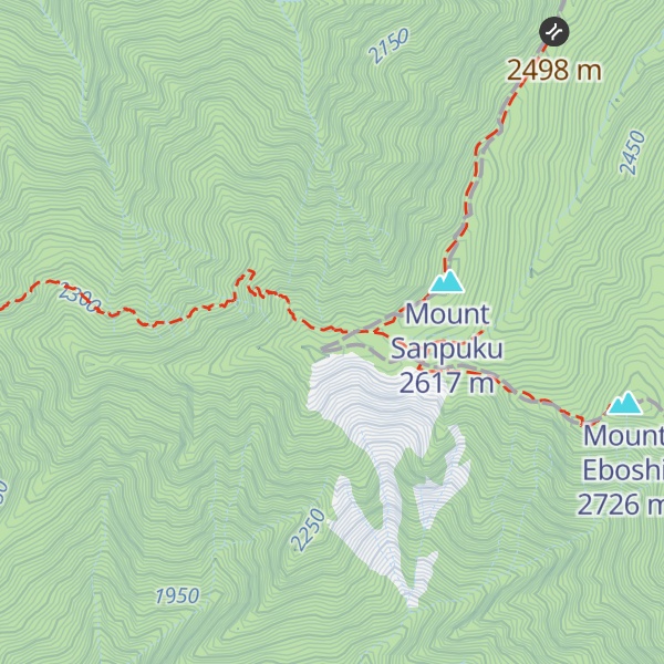 Map of Sanpuku-toge Hut