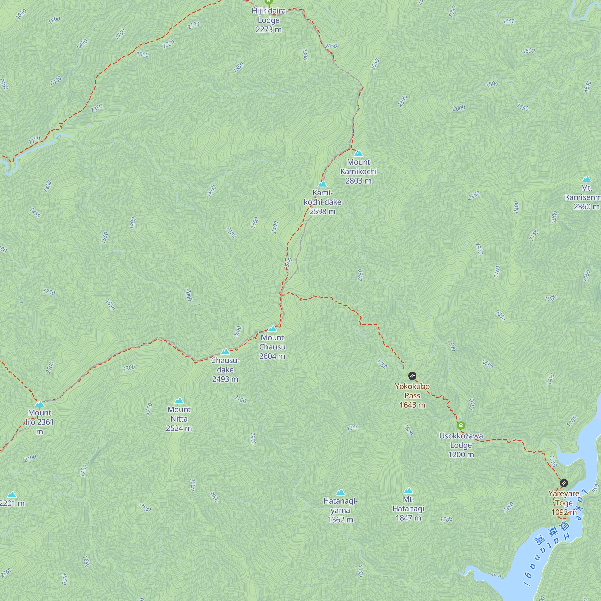 Chausu Hut map