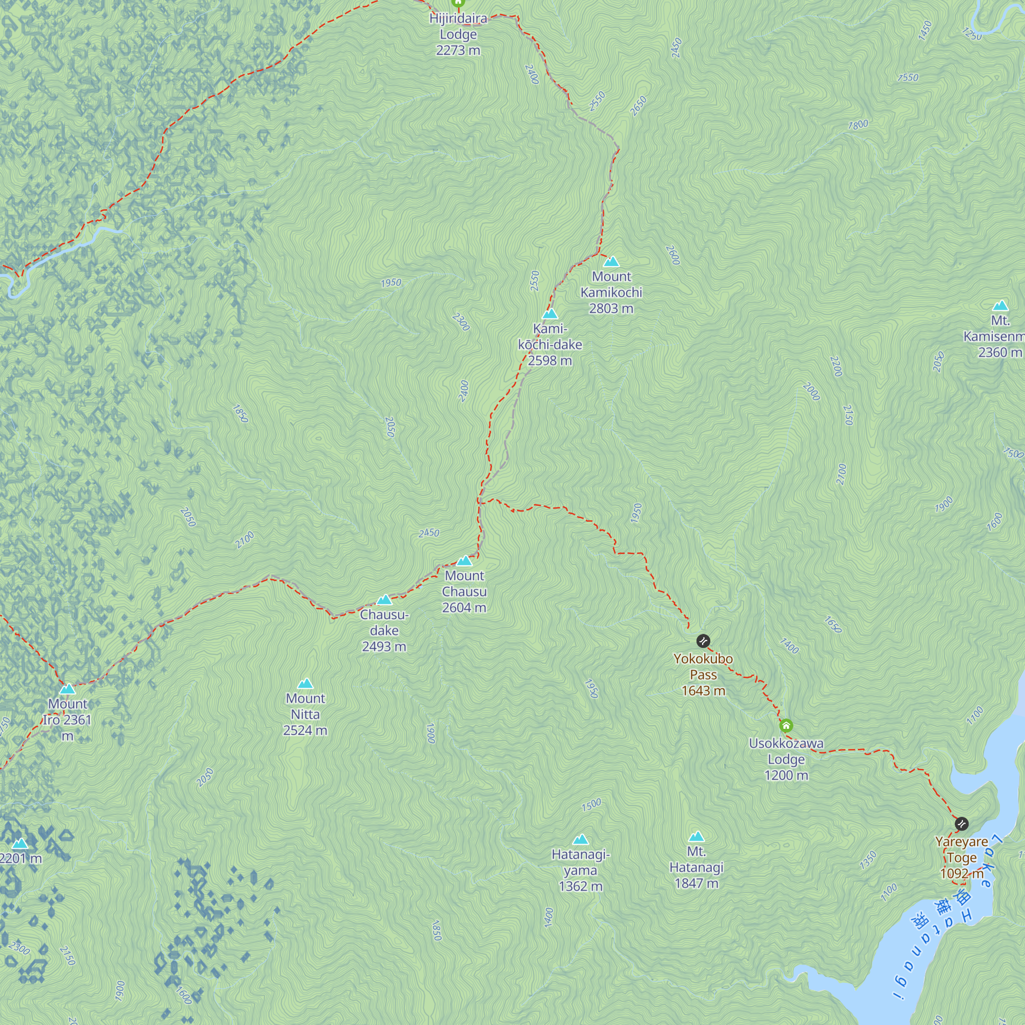 Chausu Hut map