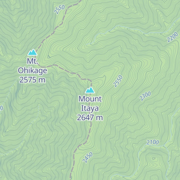 Map of Mount Itaya