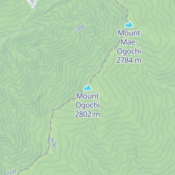 Map of Mount Ogochi
