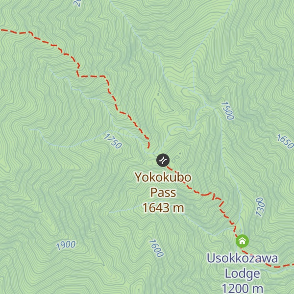 Map of Yokokubozawa Lodge