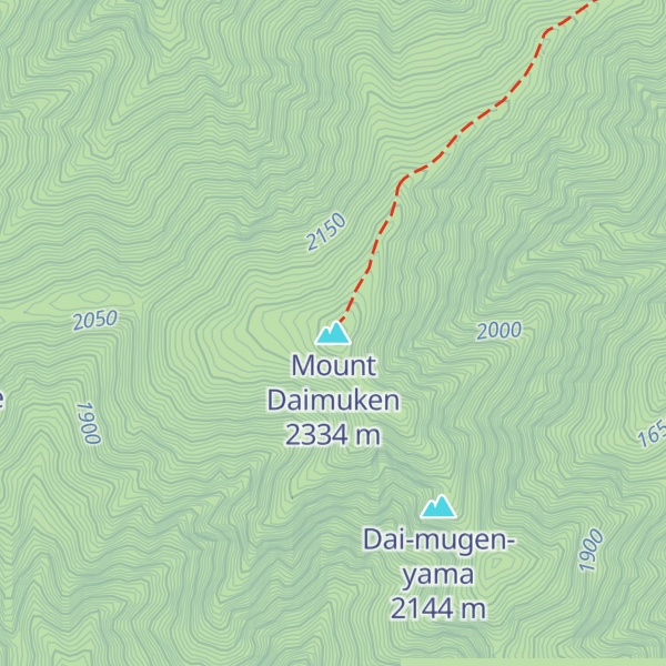 Map of Mount Daimuken
