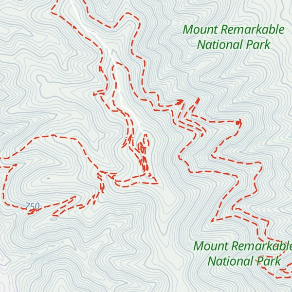 Map of Mount Remarkable