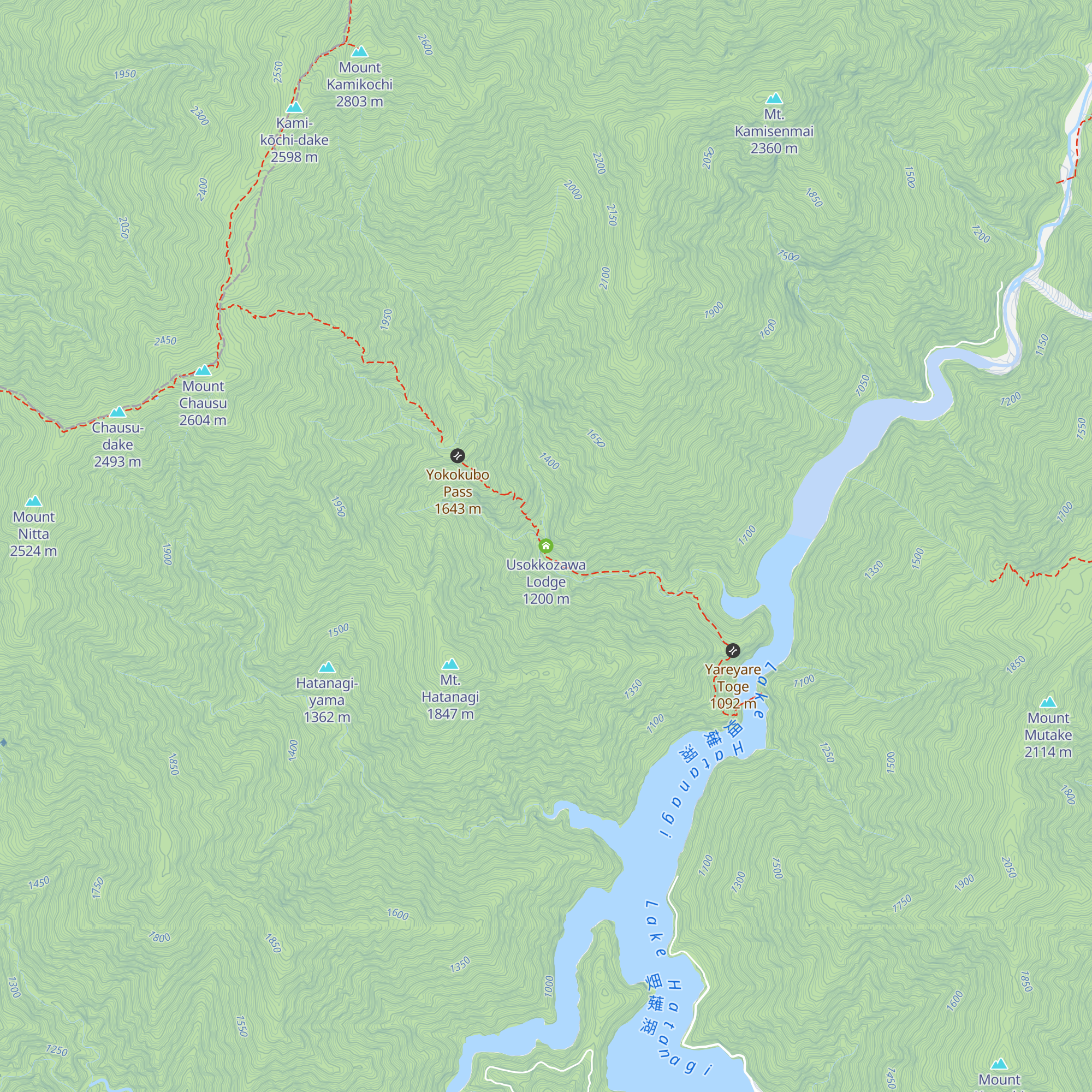 Usokkozawa Lodge map
