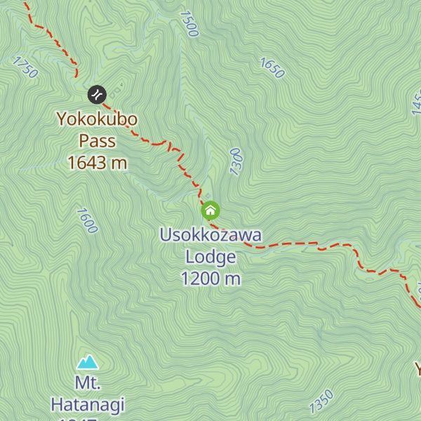 Map of Usokkozawa Lodge
