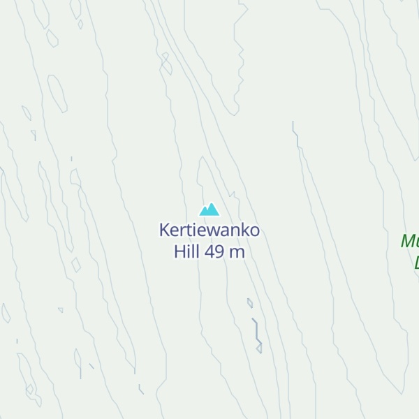 Map of Kertiewanko Hill