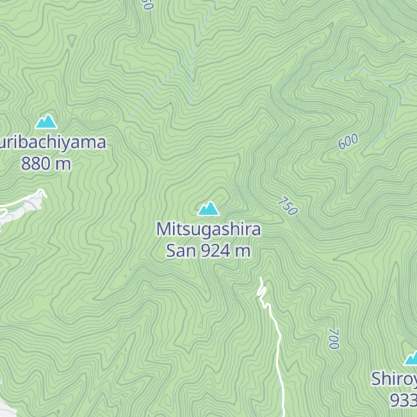 Map of Mitsugashira San