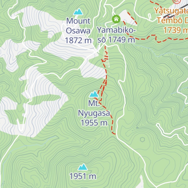 Map of Mt. Nyugasa