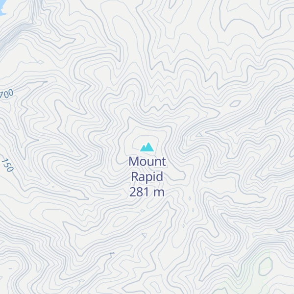 Map of Mount Rapid