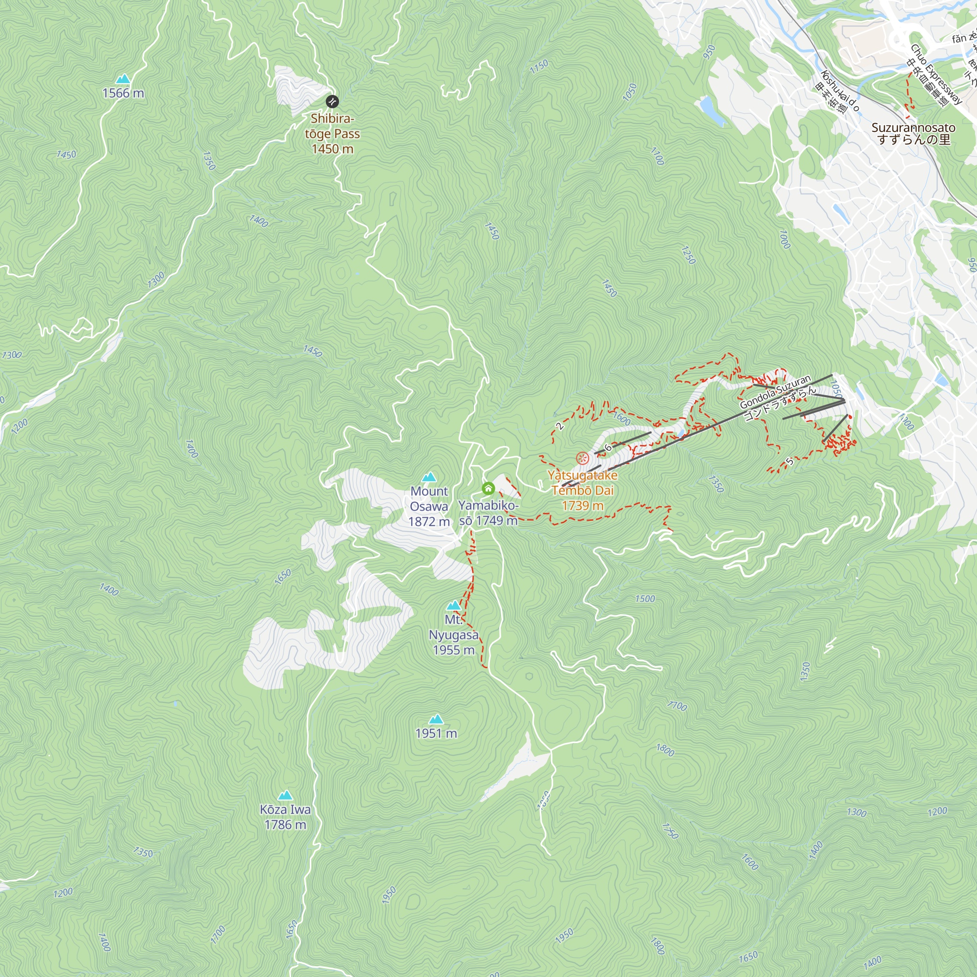 Yamabiko-sō map