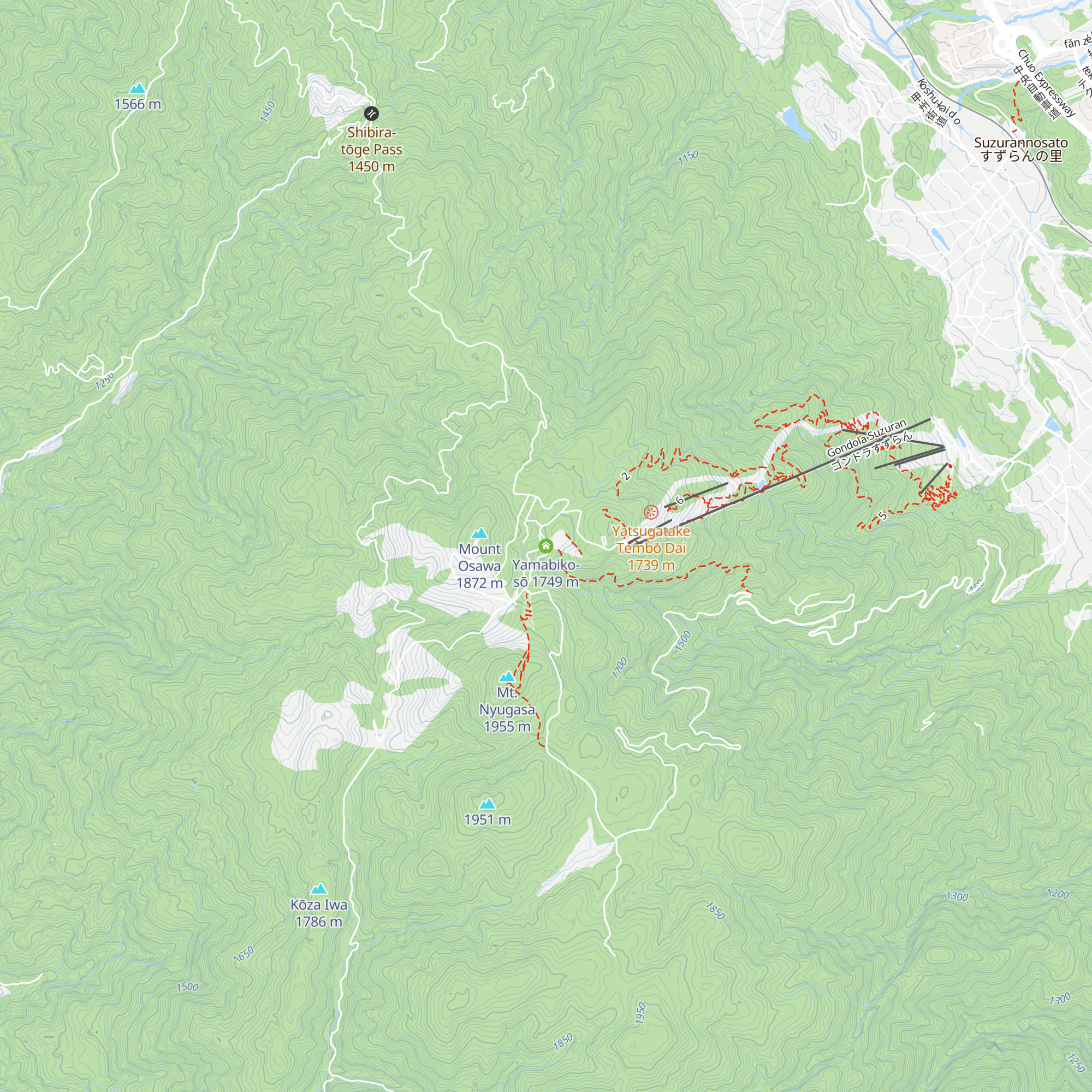 Yamabiko-sō map