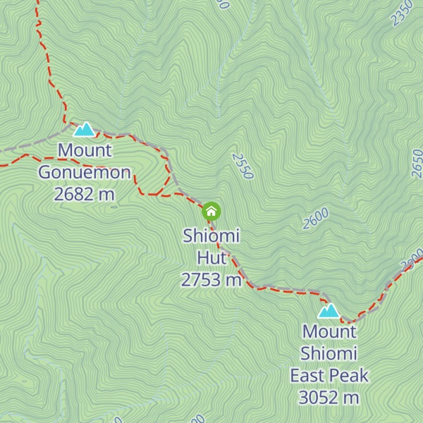 Map of Shiomi Hut