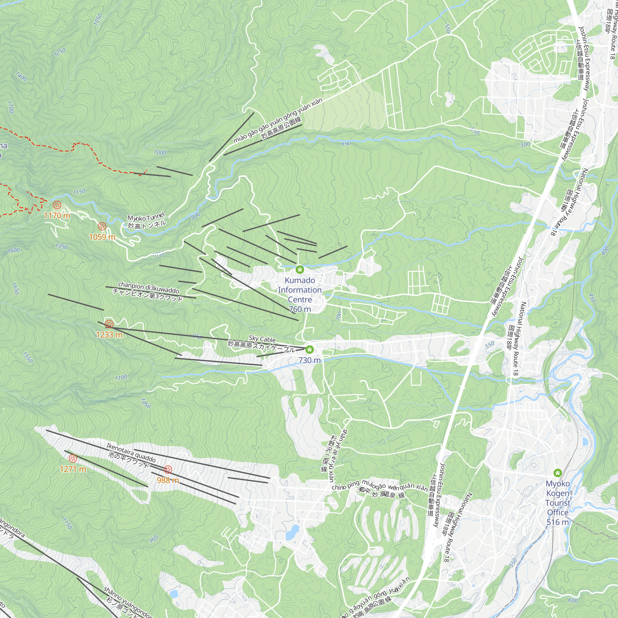 Akakura Onsen Tourism Association map