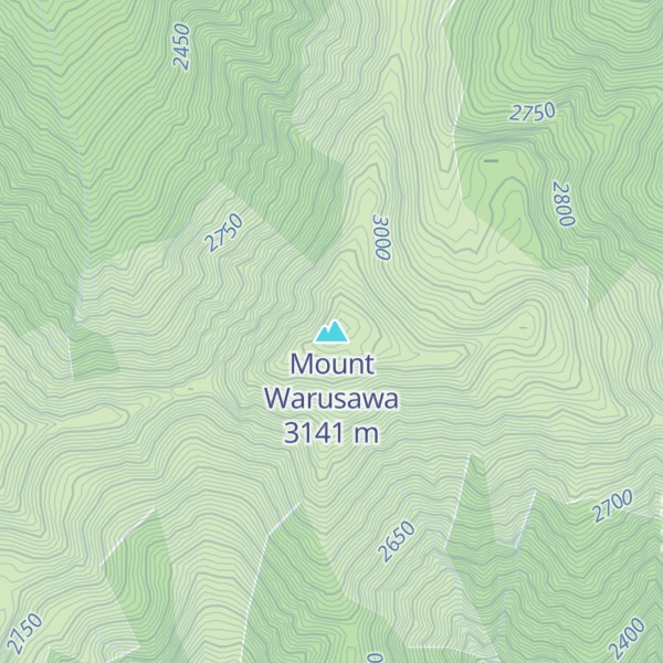 Map of Mount Warusawa
