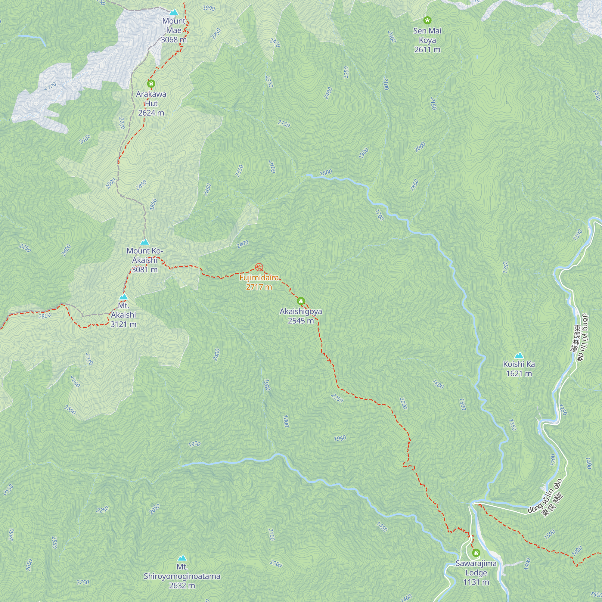 Akaishigoya map