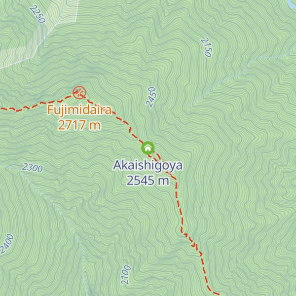 Map of Akaishigoya