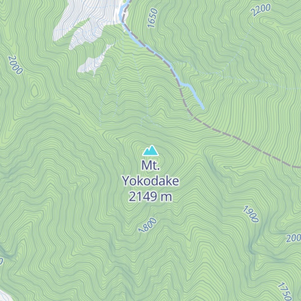 Map of Mt. Yokodake