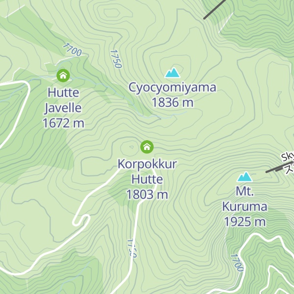 Map of Korpokkur Hutte