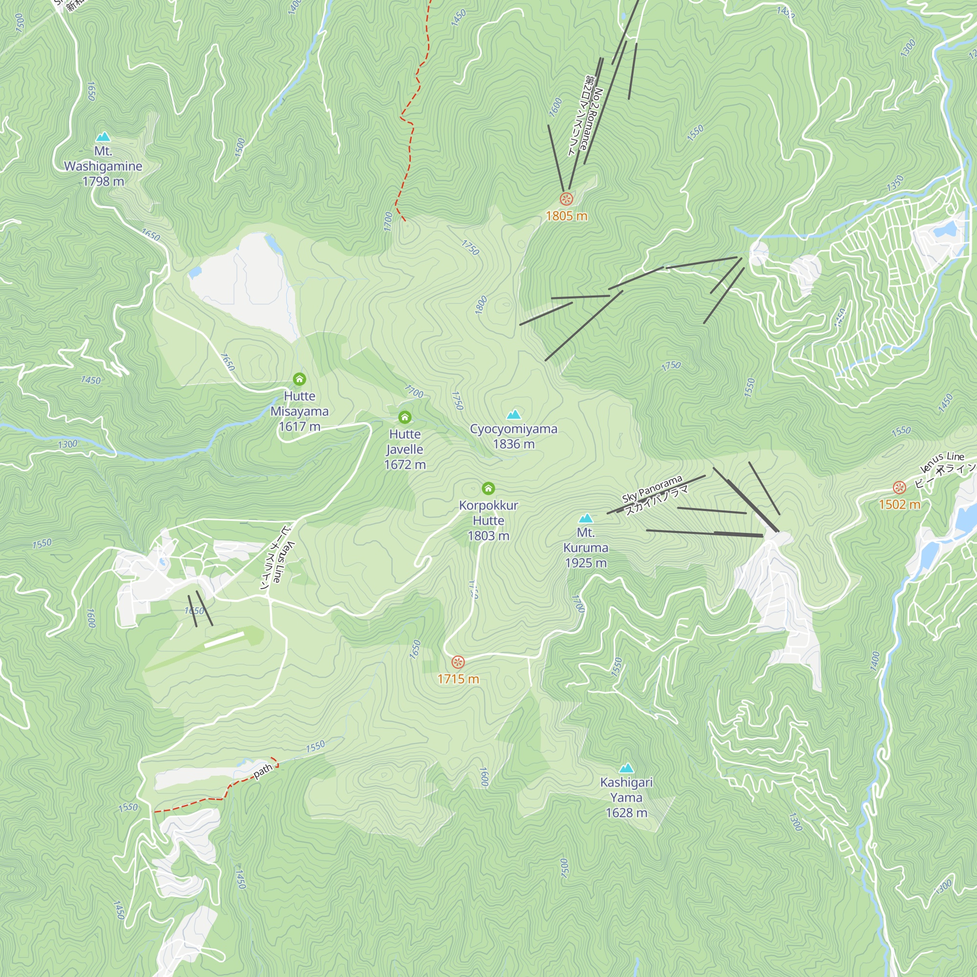 Korpokkur Hutte map