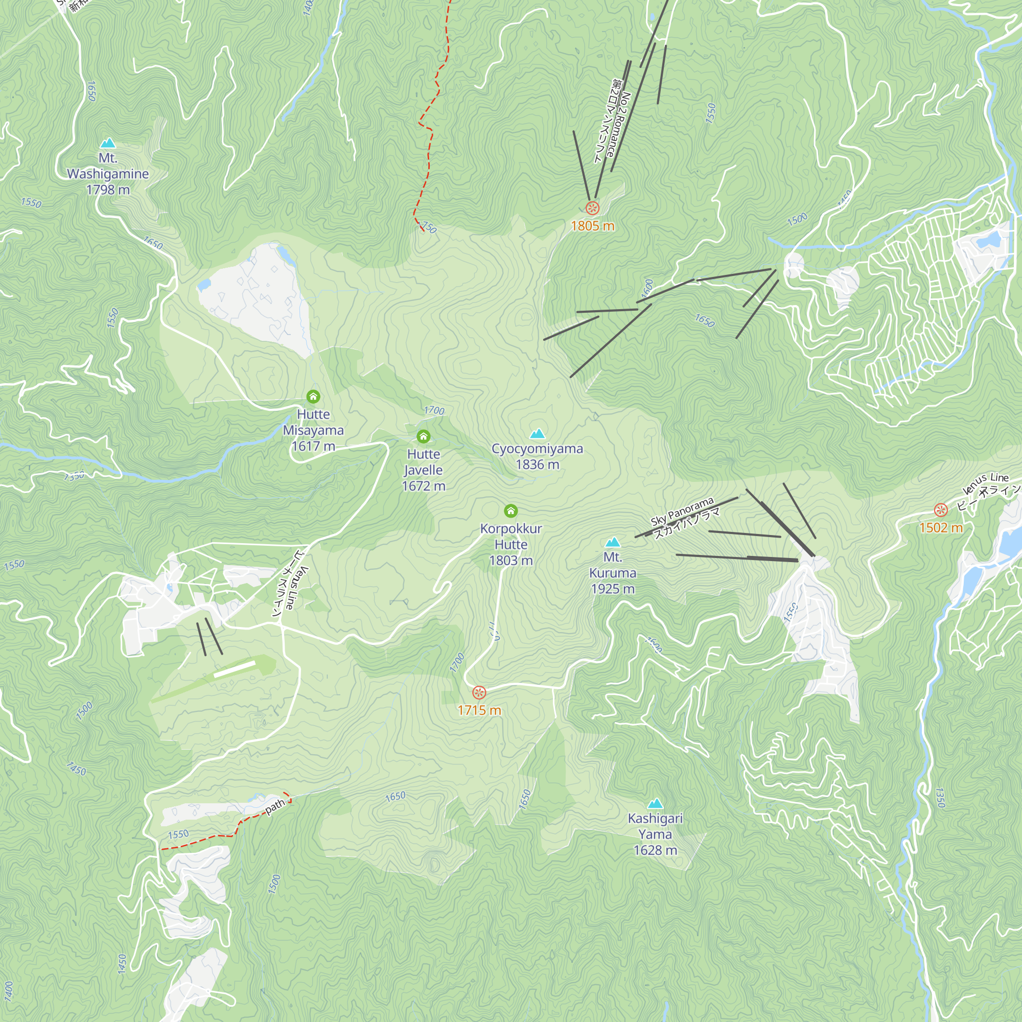 Korpokkur Hutte map