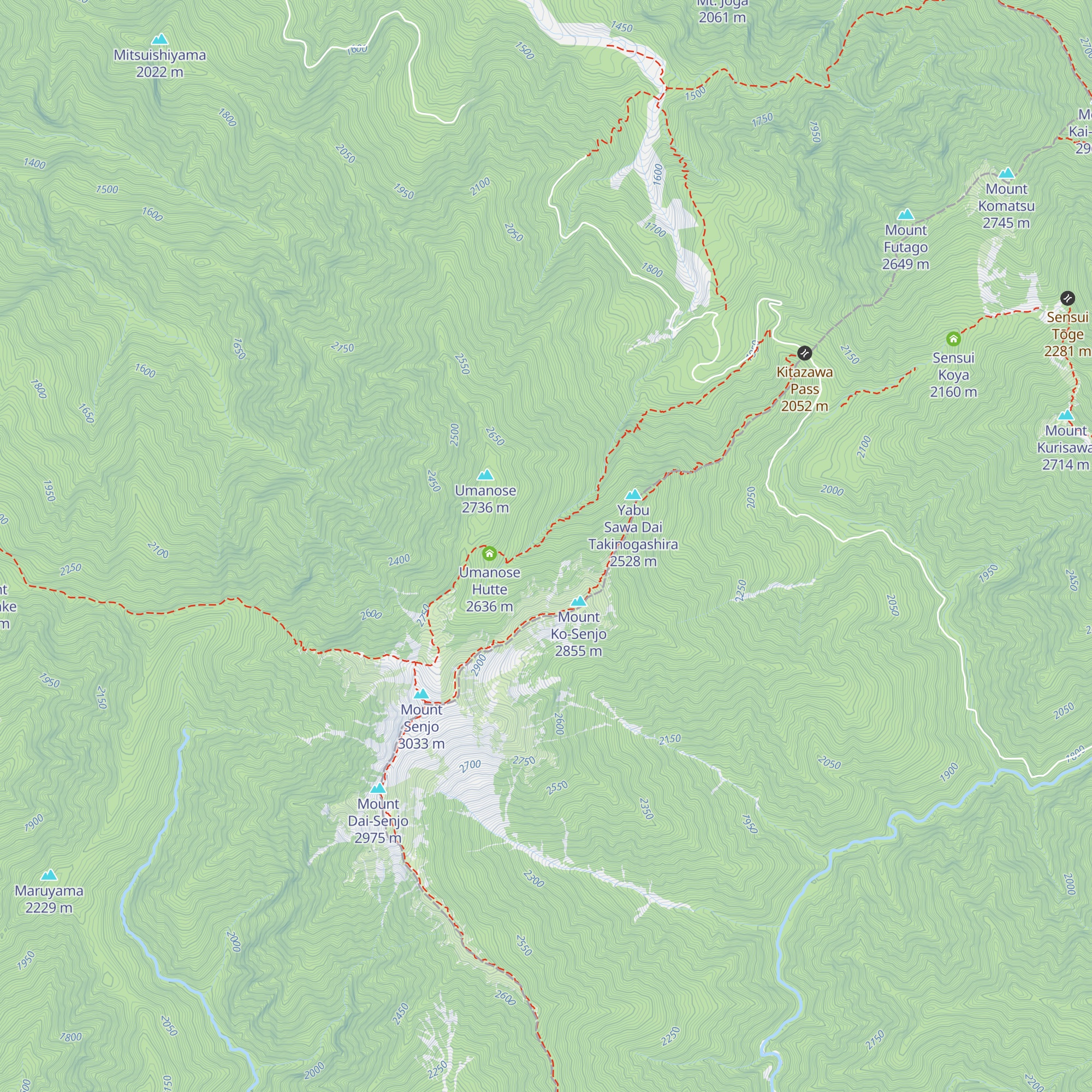 Yabu Sawa Koya map