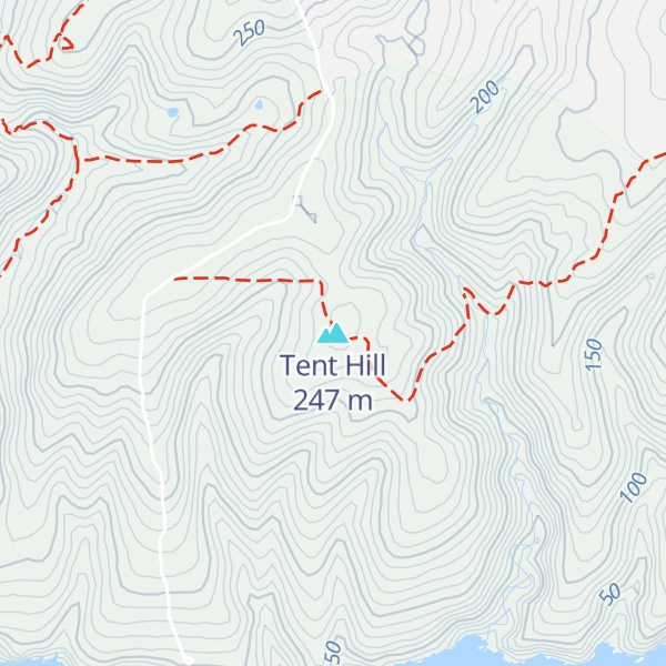 Map of Tent Hill