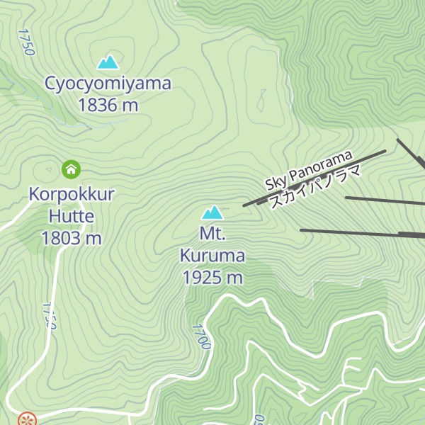Map of Mt. Kuruma