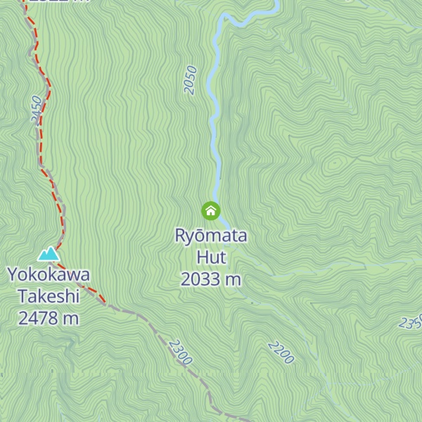 Map of Ryōmata Hut