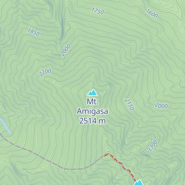 Map of Mt. Amigasa