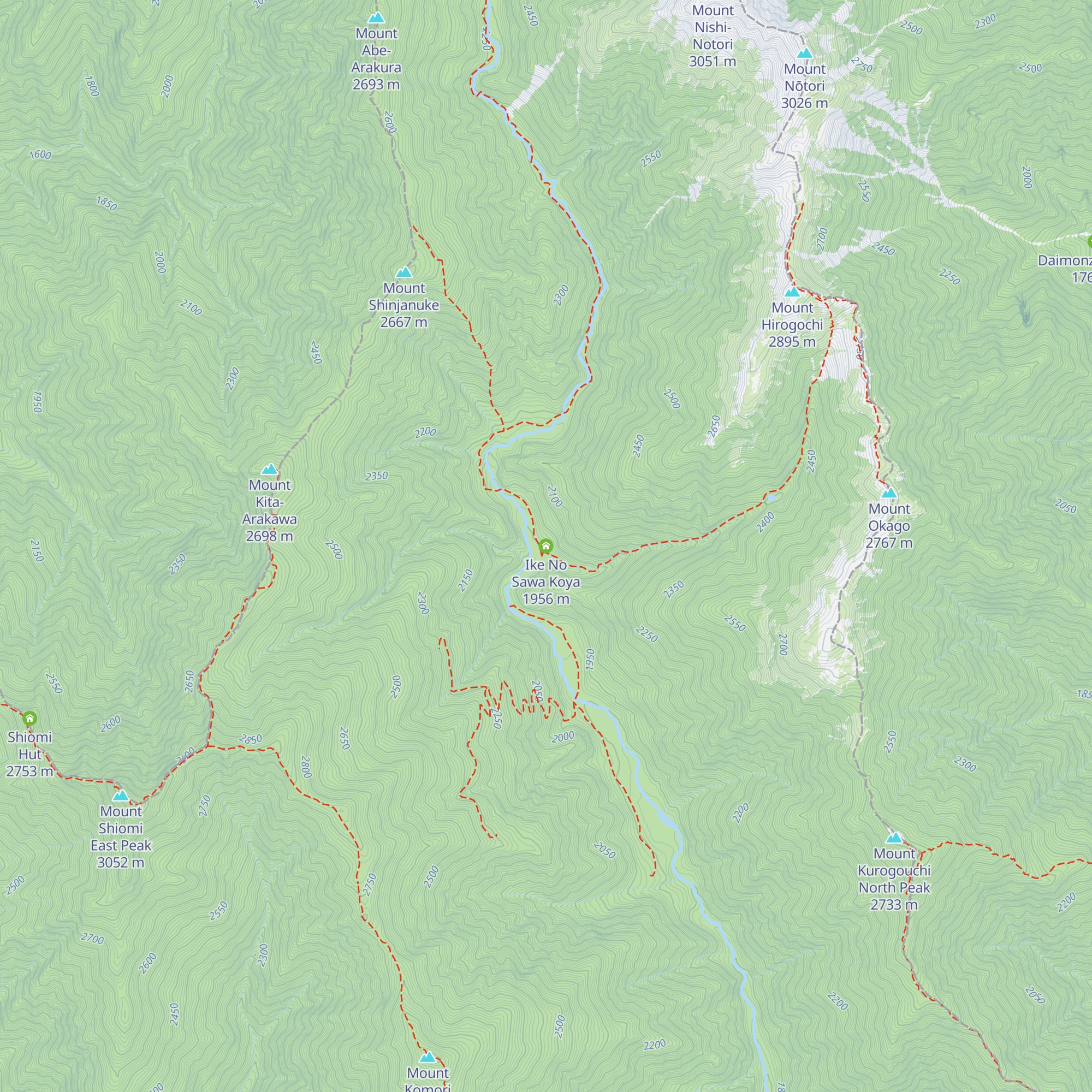 Ike No Sawa Koya map