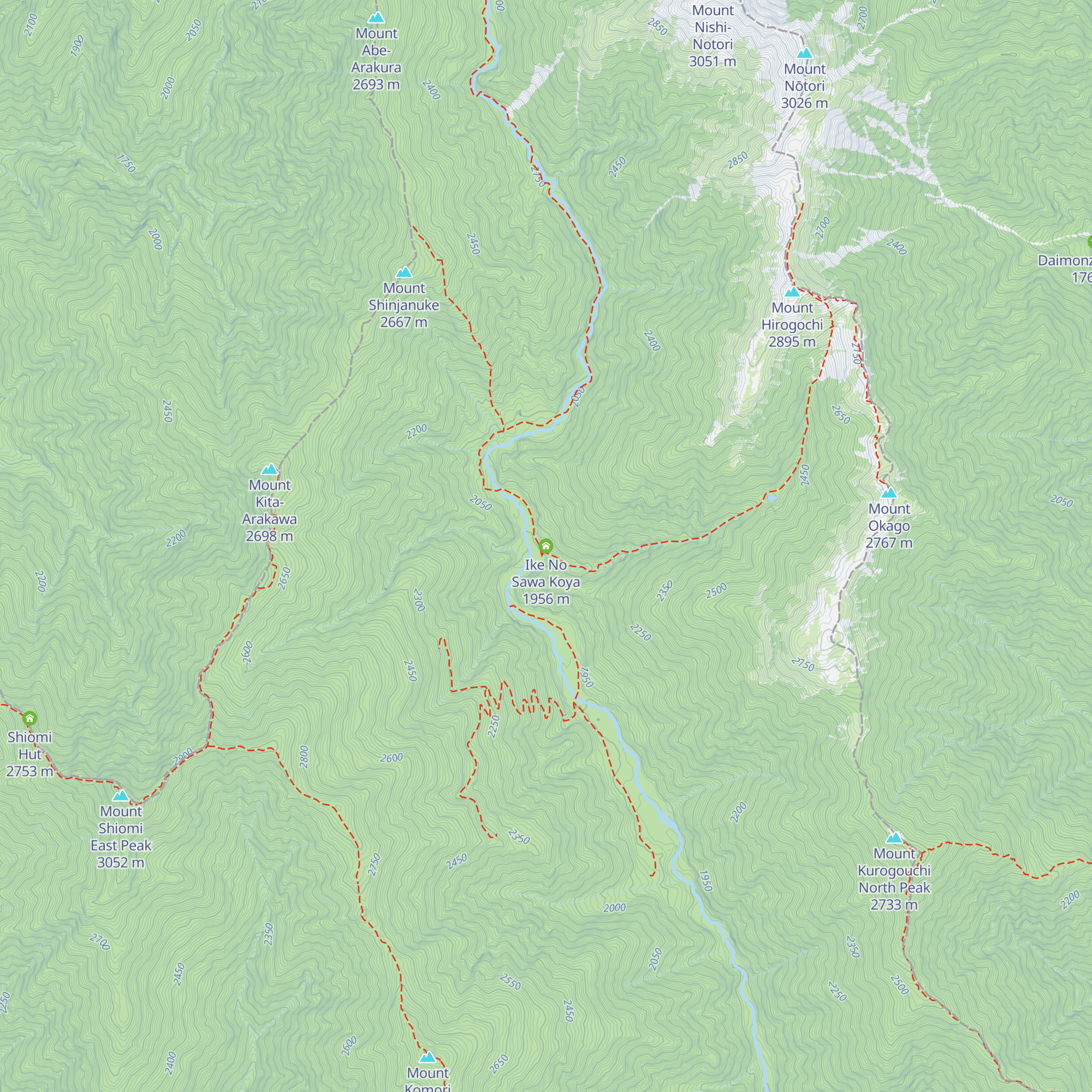 Ike No Sawa Koya map