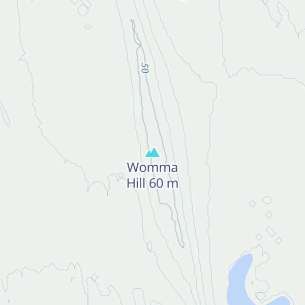 Map of Womma Hill