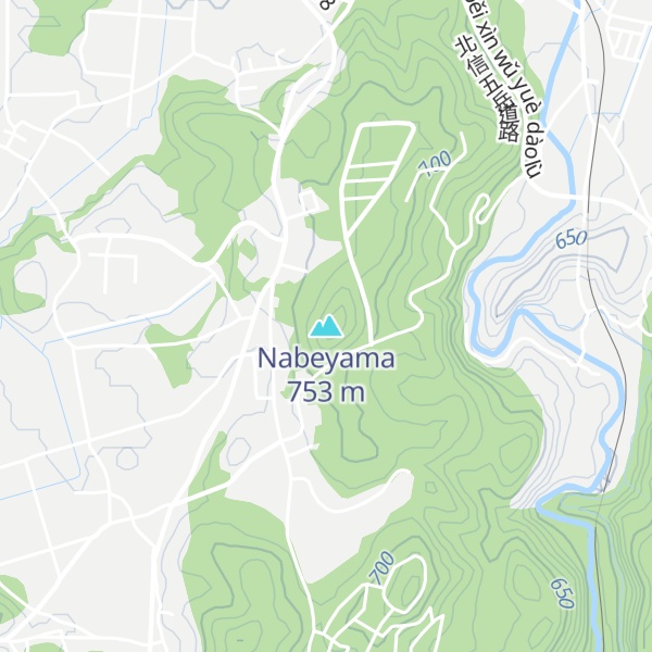 Map of Nabeyama